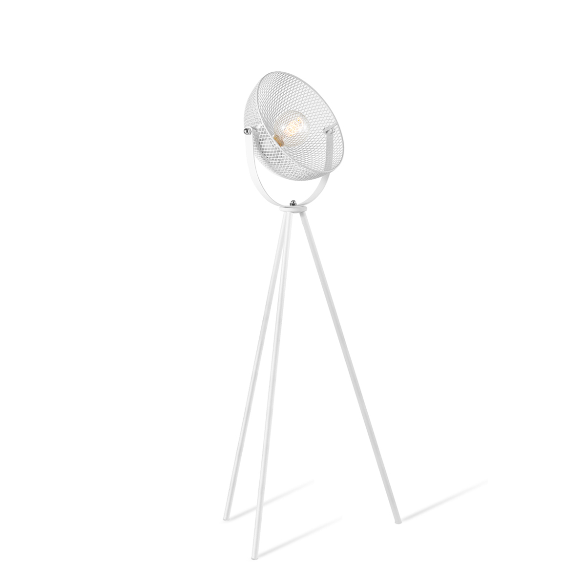 Tangla lighting - TLF2028-01SW - LED floor lamp 1 Light - metal in sand white - tripod - medium - E27