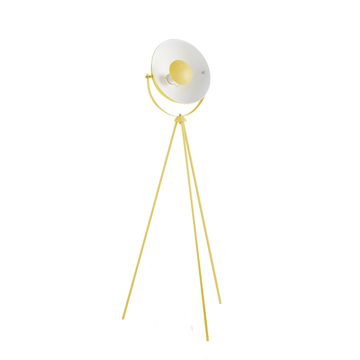 Tangla lighting - TLF7006-01YL - LED floor lamp 1 Light - metal in yellow - tripod - E27