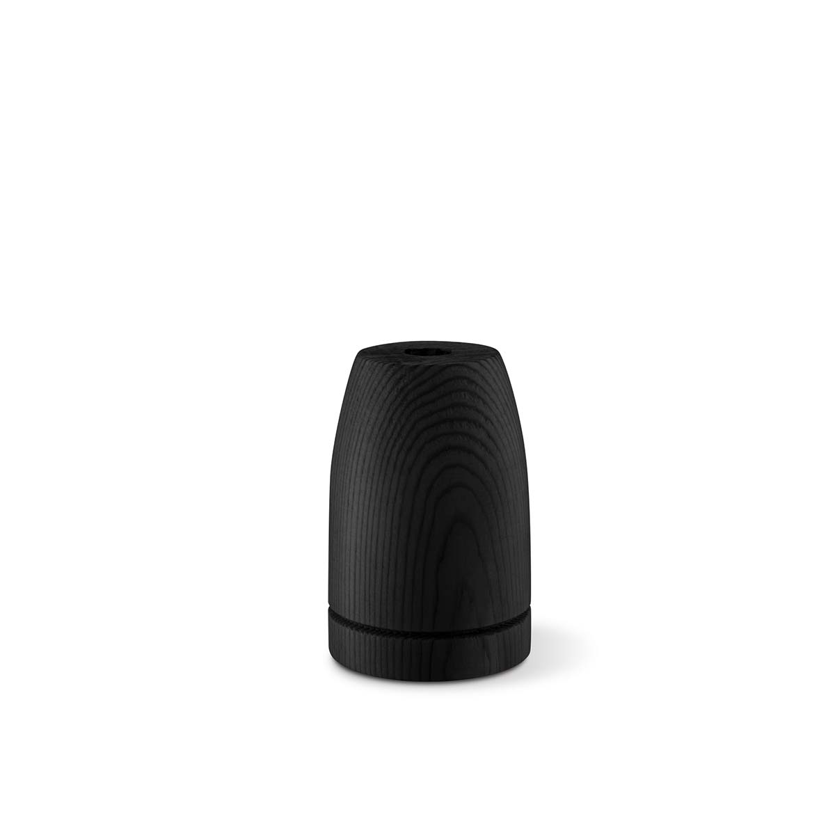 Tangla lighting - TLLH018BK - lamp holder wood - E27 - bullet - black