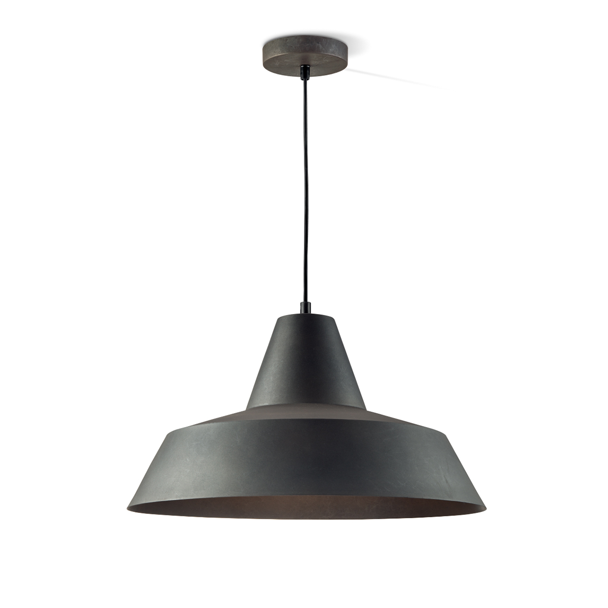 Tangla lighting - TLP4060-01GM - LED pendant lamp 1 Light - metal in burned metal - UFO large - E27