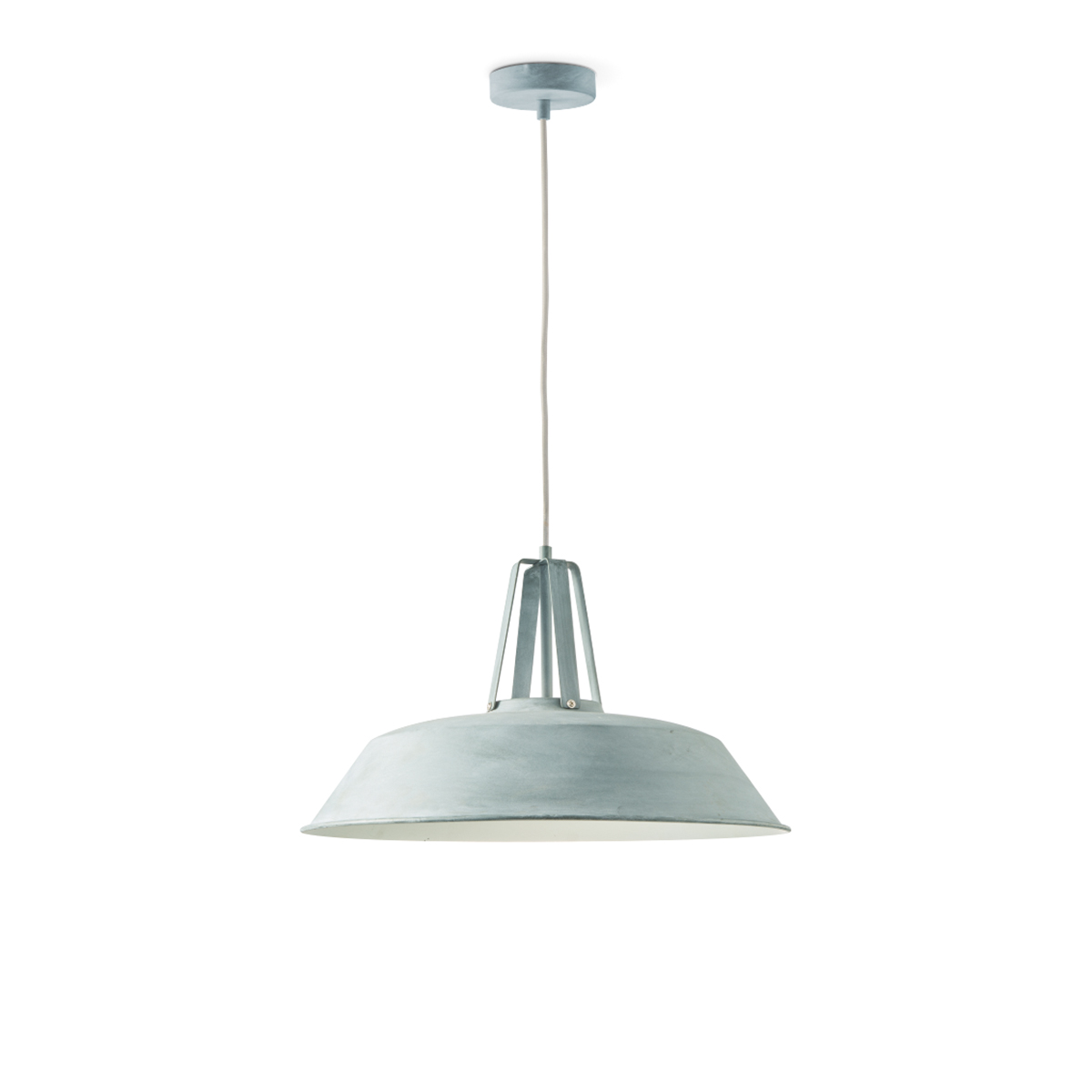 Tangla lighting - TLP4059-01GY - LED pendant lamp 1 Light - metal in concrete grey - UFO standard - E27