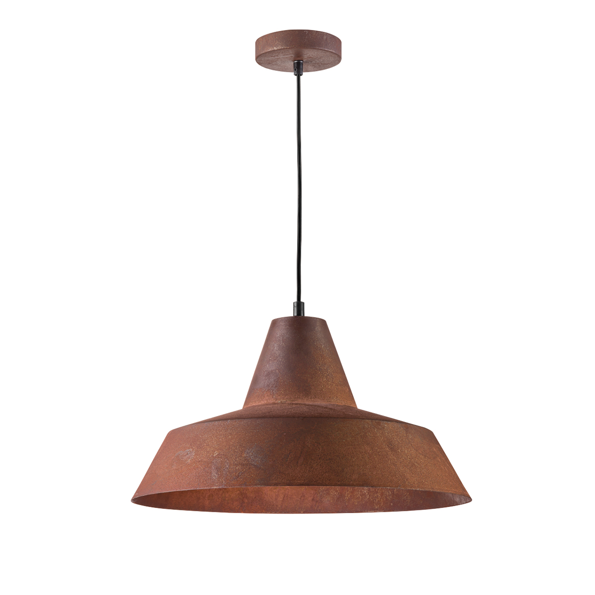 Tangla lighting - TLP4060-01RS - LED pendant lamp 1 Light - metal in rusty - UFO large - E27