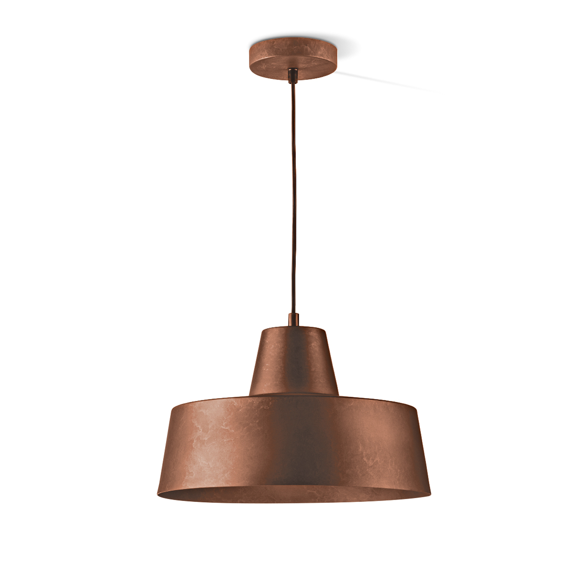Tangla lighting - TLP4045-01RS - LED pendant lamp 1 Light - metal in rusty - UFO medium - E27