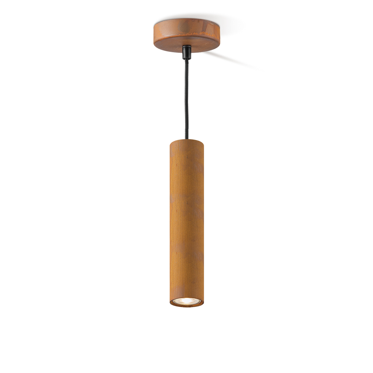 Tangla lighting - TLP4038-01RS - LED pendant lamp 1 Light - metal in rusty - large - GU10