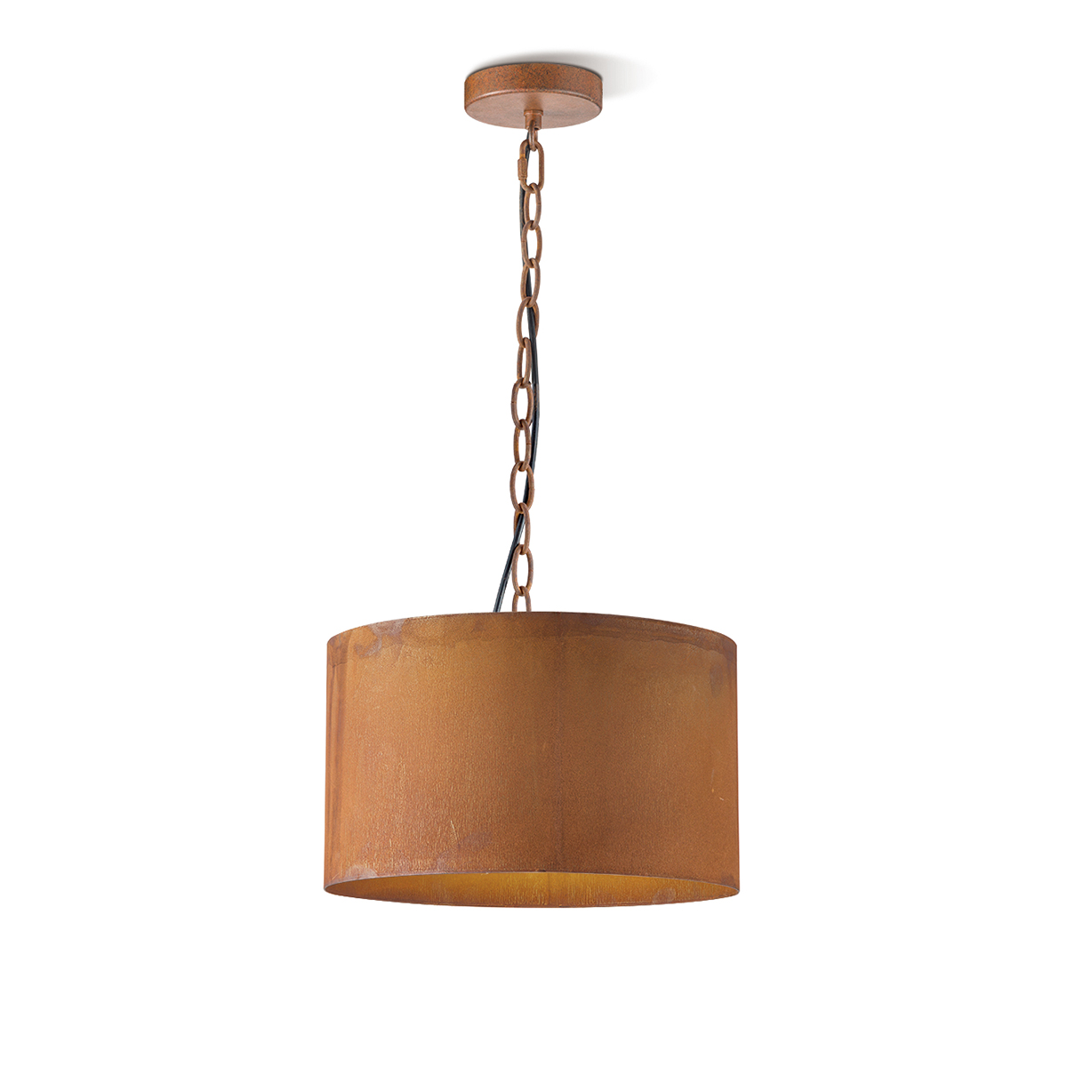Tangla lighting - TLP4039-01RS - LED pendant lamp 1 Light - metal in rusty - medium - E27
