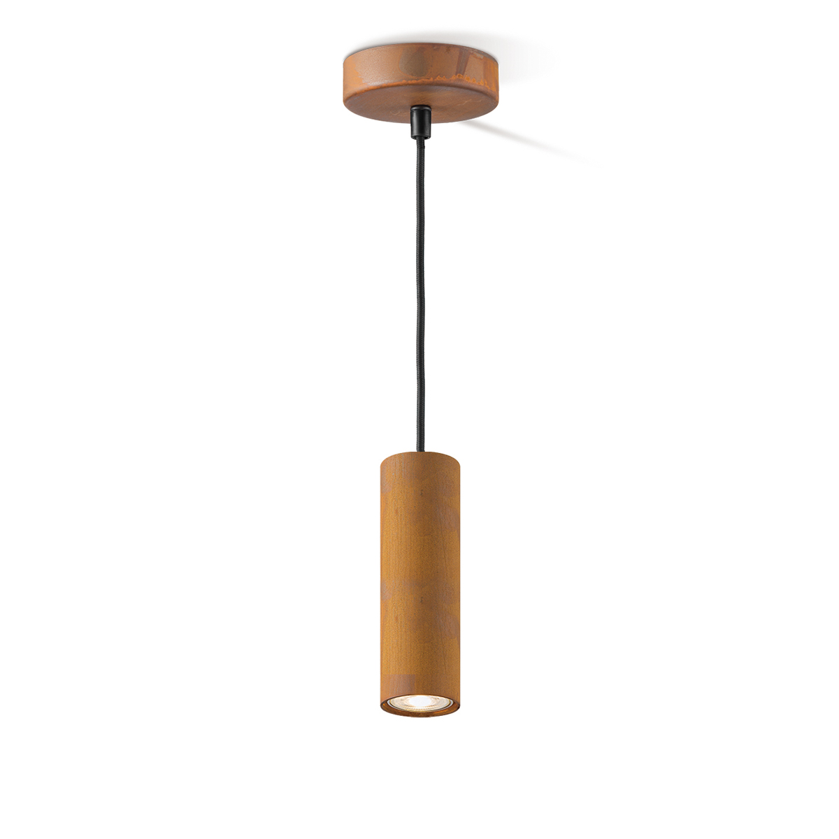 Tangla lighting - TLP4037-01RS - LED pendant lamp 1 Light - metal in rusty - medium - GU10