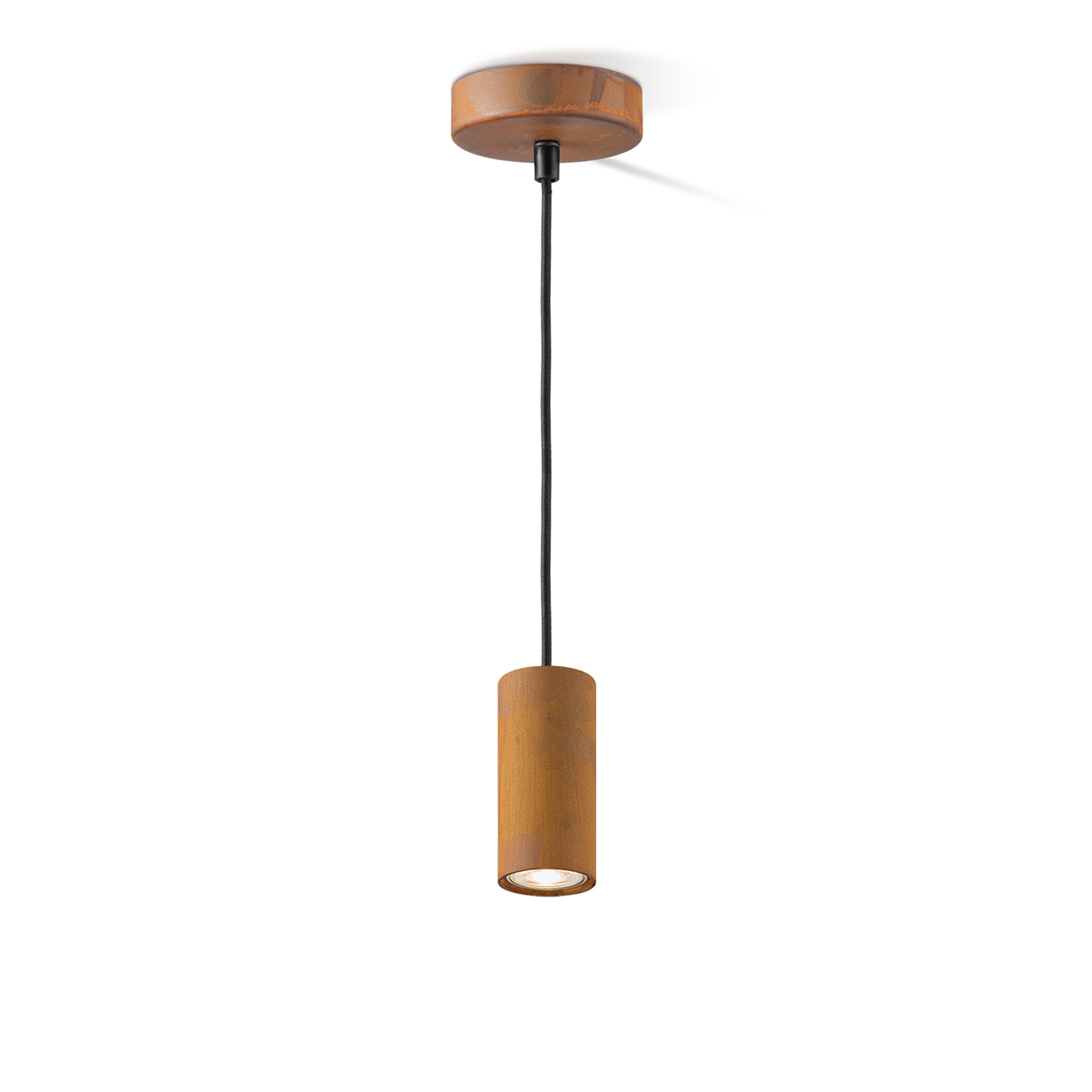 Tangla lighting - TLP4036-01RS - LED pendant lamp 1 Light - metal in rusty - standard - GU10