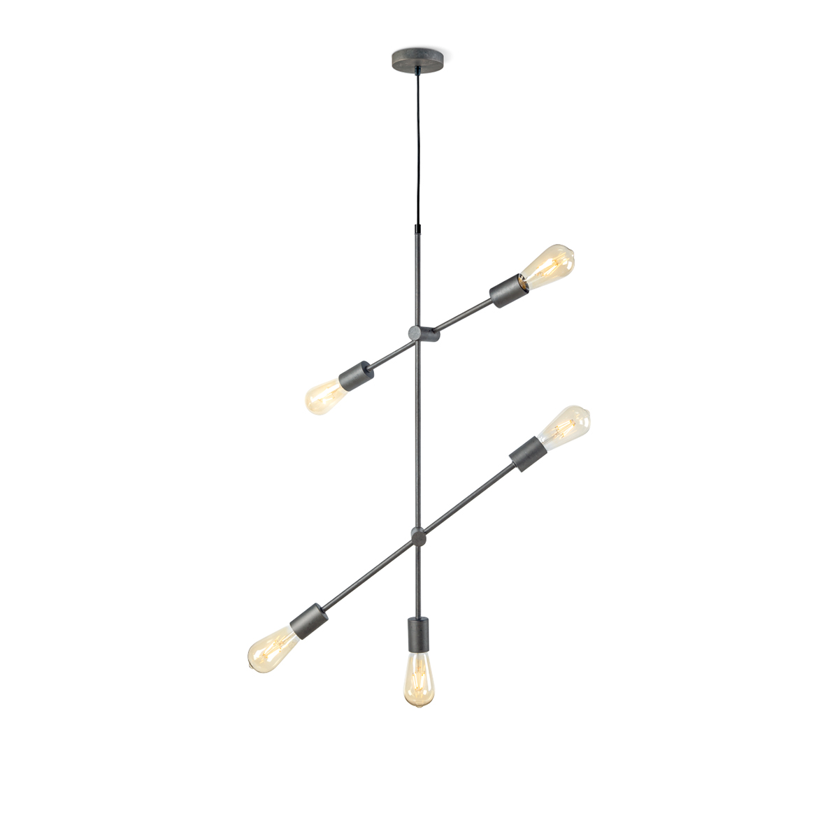 Tangla lighting - TLP4043-05GM - LED pendant lamp 5 Lights - metal in burned metal - E27