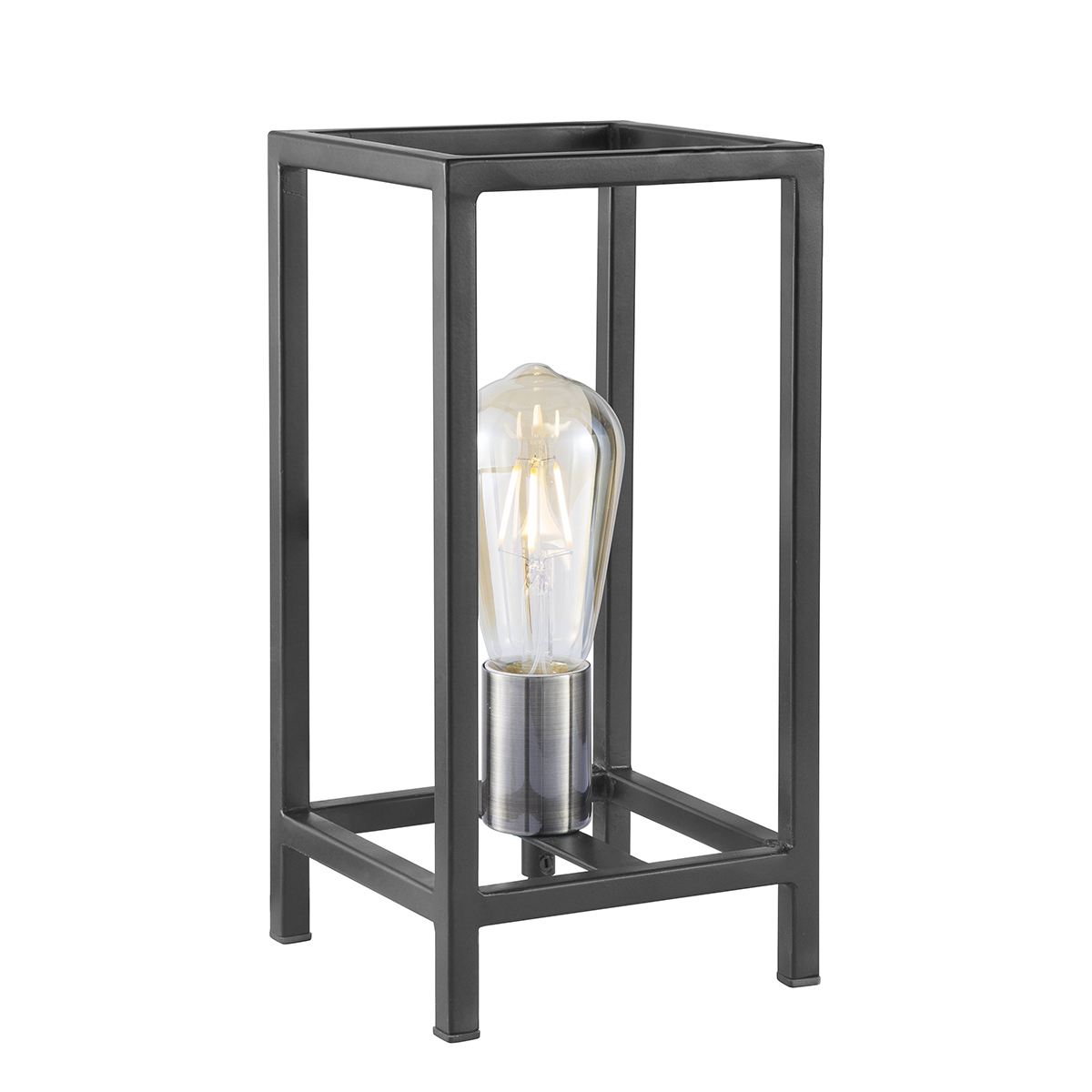 Tangla lighting - TLT1011-01SB - LED table lamp 1 Light - metal in sand black - medium - E27