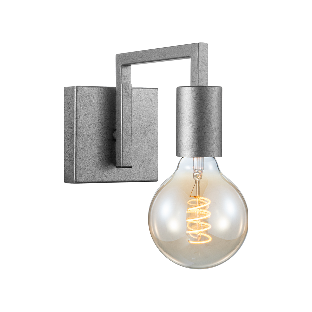 Tangla lighting - TLW1028-02GM - LED wall lamp 1 Light - metal in burned metal - square - E27