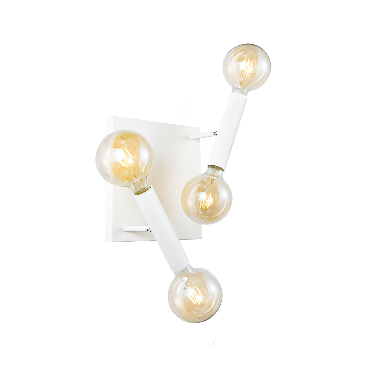 Tangla lighting - TLW5009-04SW - LED wall lamp 4 Lights - metal in sand white - pillar - E27