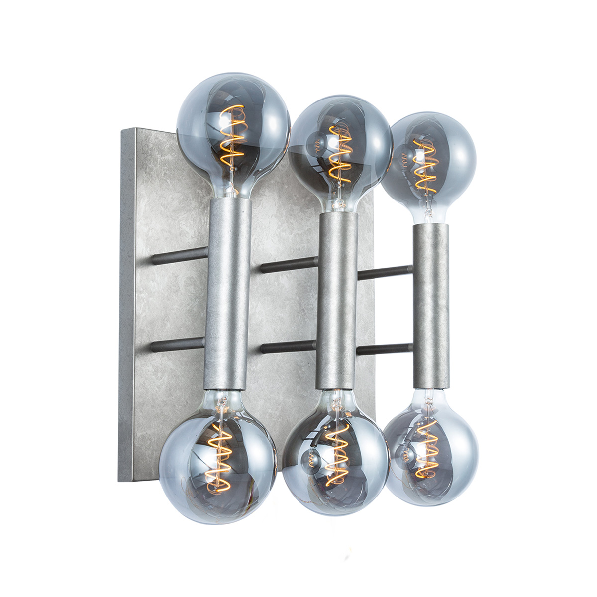 Tangla lighting - TLW5010-06GM - LED wall lamp 6 Lights - metal in burned metal - pillar - E27