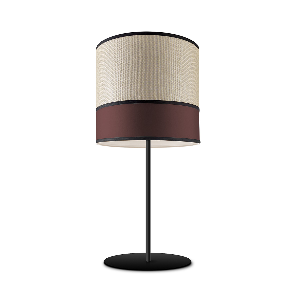 Tangla lighting - TLT7041-25RD - LED table lamp 1 Light - metal and paper and TC fabric in red - bright - E27