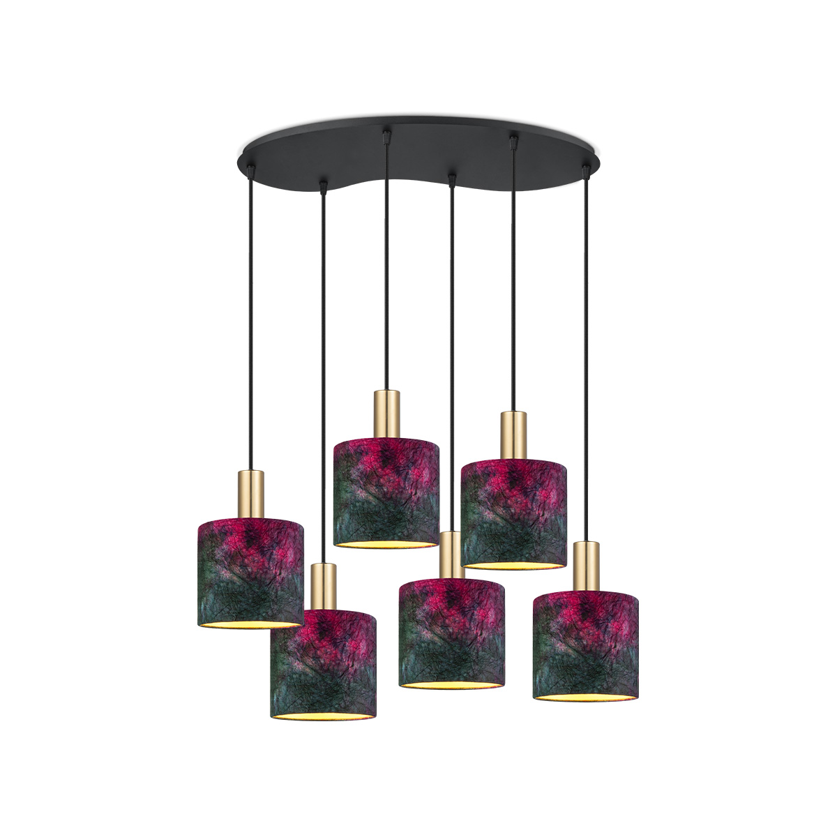 Pendant lamp Rovique TLP7689-06BK